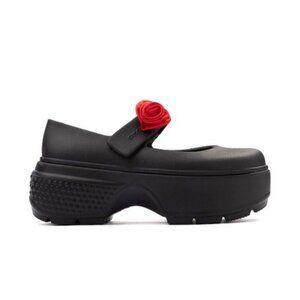 Crocs Stomp Rosette Mary Jane Platform Clogs Size 7
